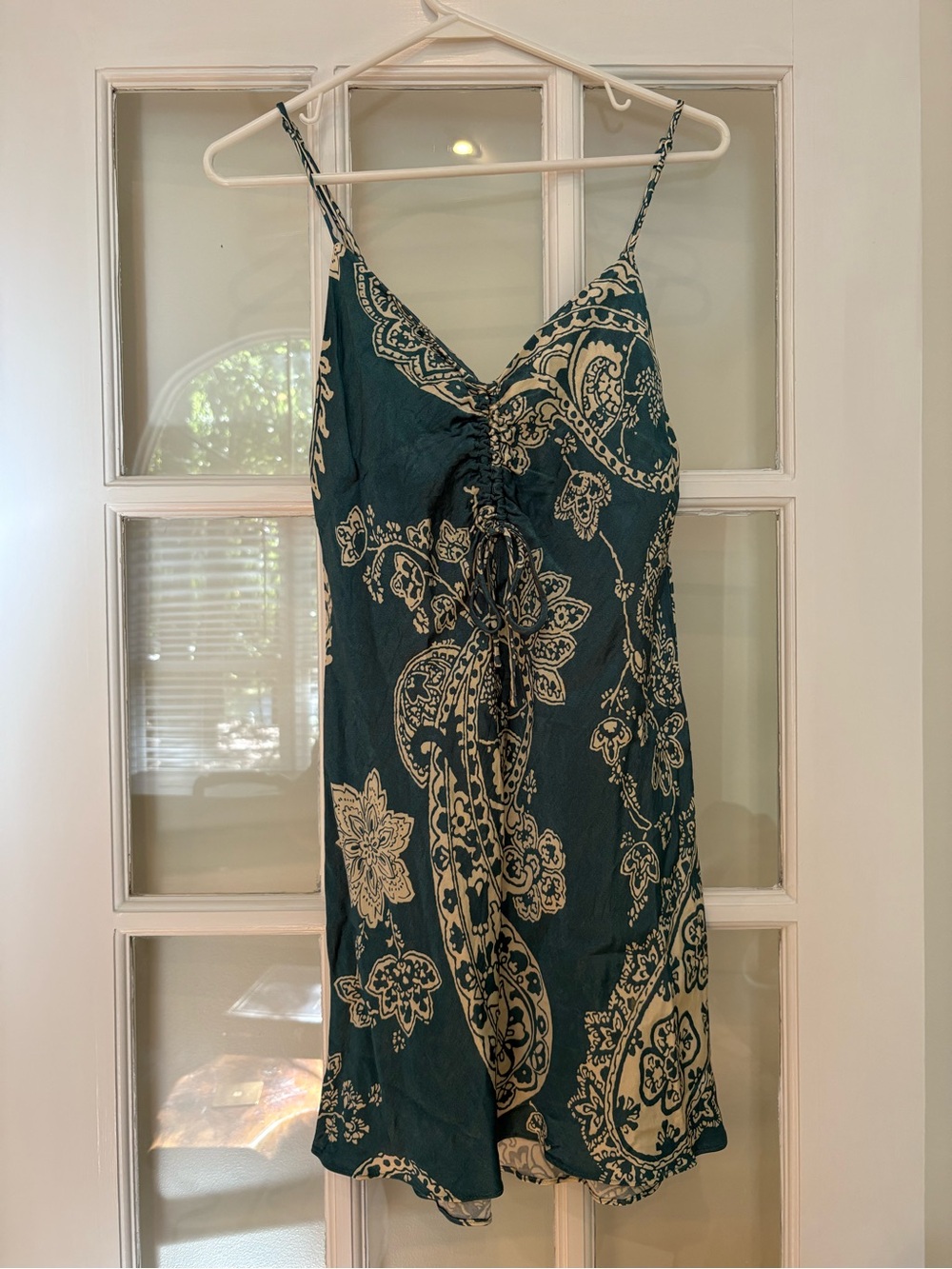 Women’s Teal Paisley Slip Dress